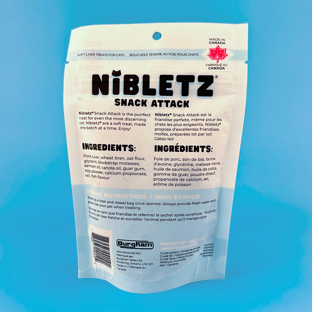 Nibletz Soft Moist Treats for Cats, Whitefish Flavour