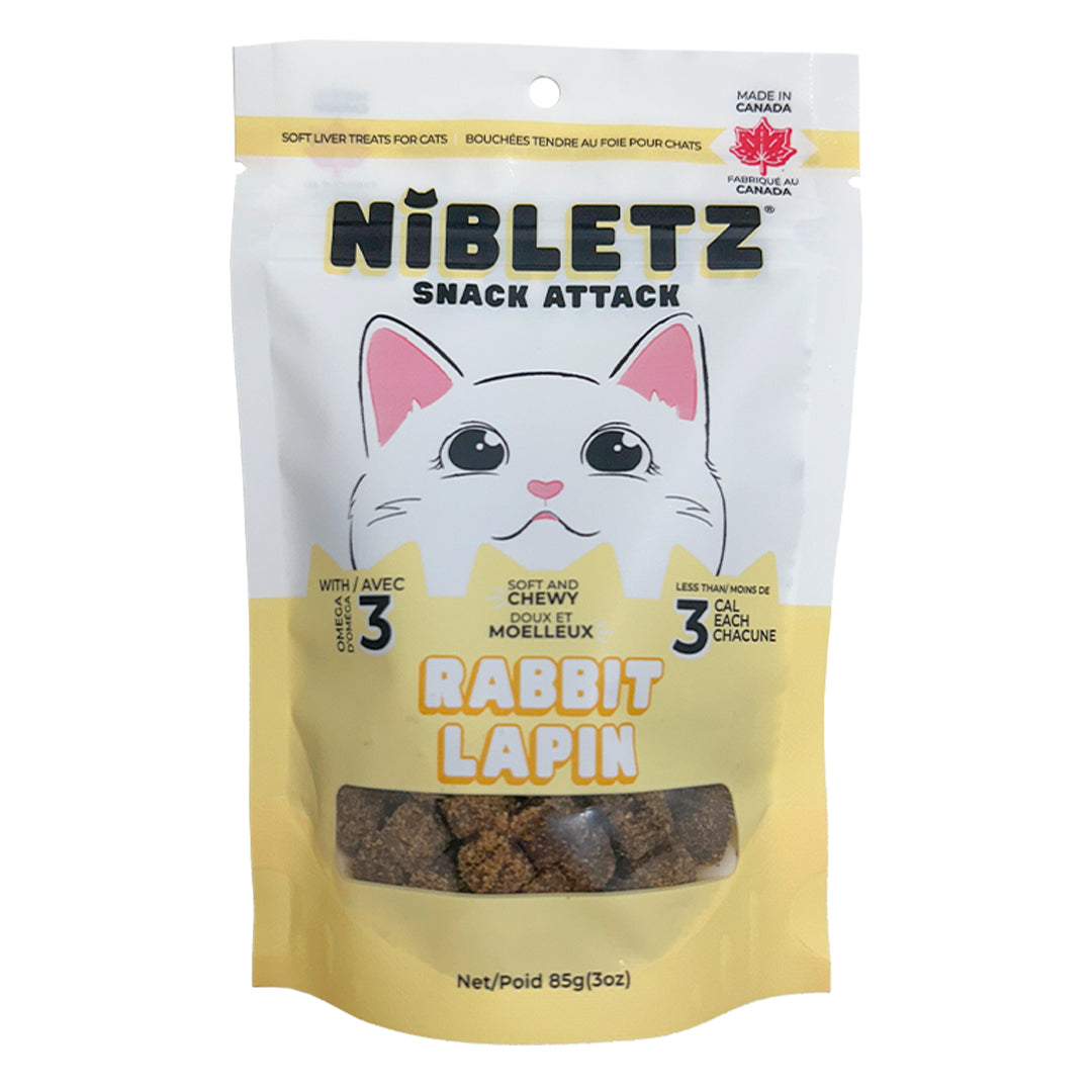 Nibletz Soft Moist Treats for Cats, Rabbit Flavour