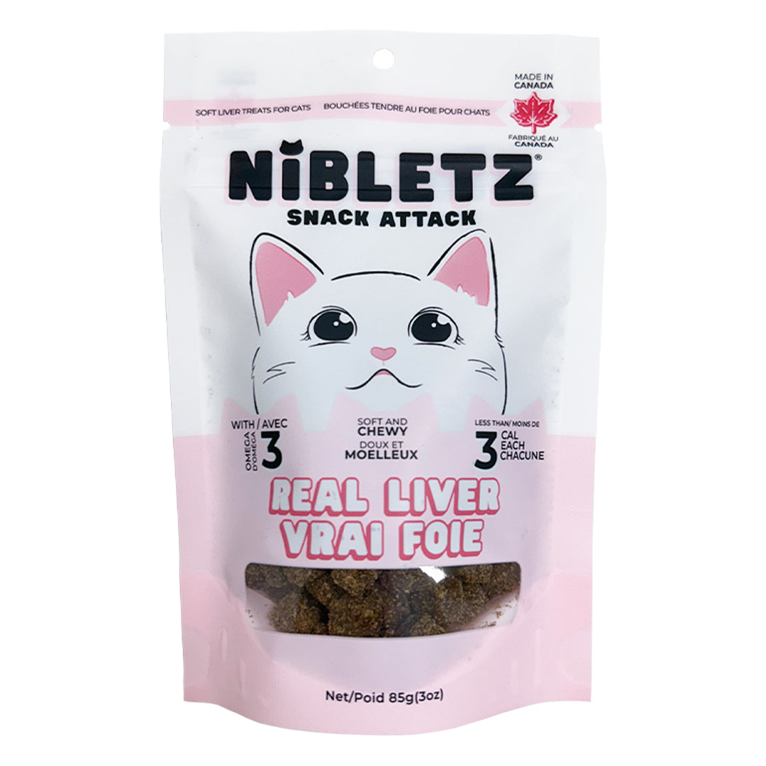 Nibletz Soft Moist Treats for Cats, Real Liver Flavour