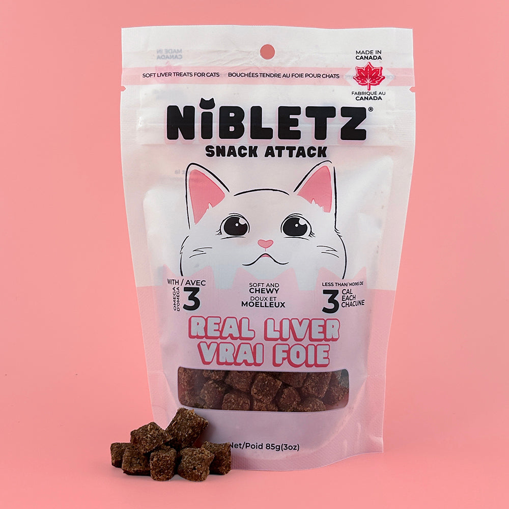 Nibletz Soft Moist Treats for Cats, Real Liver Flavour