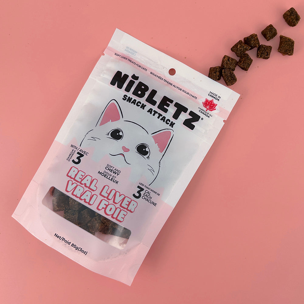 Nibletz Soft Moist Treats for Cats, Real Liver Flavour