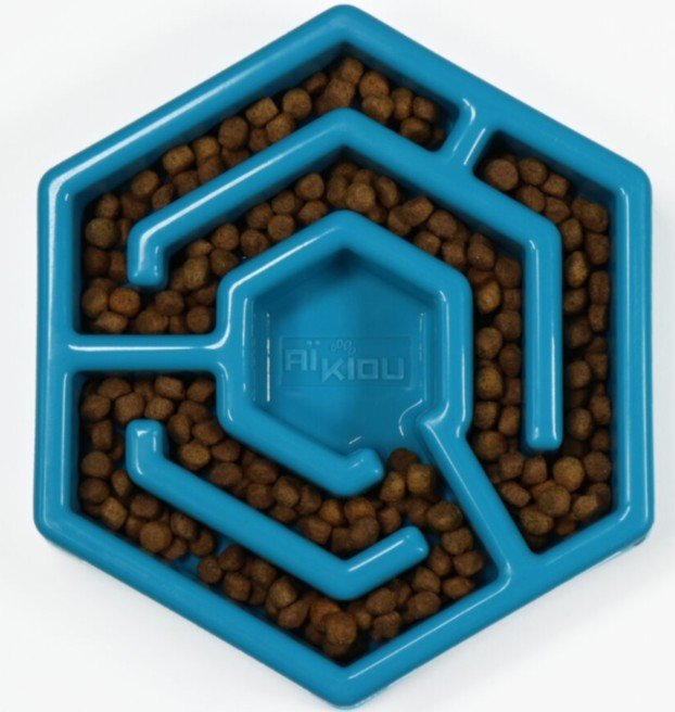 Aikiou Hexa Slow Feeder Dog Bowl For Dogs - Pets Drug Mart