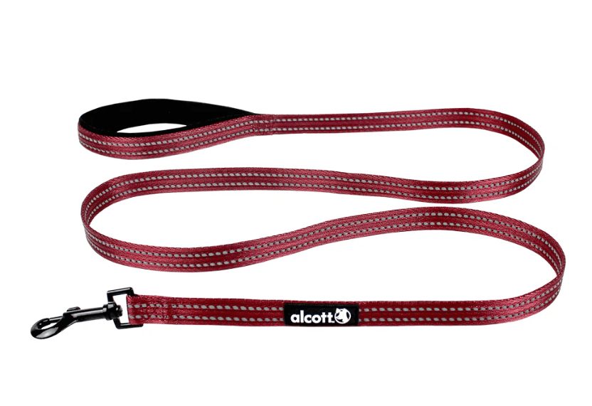 Alcott Adventure Reflective Leash Red - Pets Drug Mart