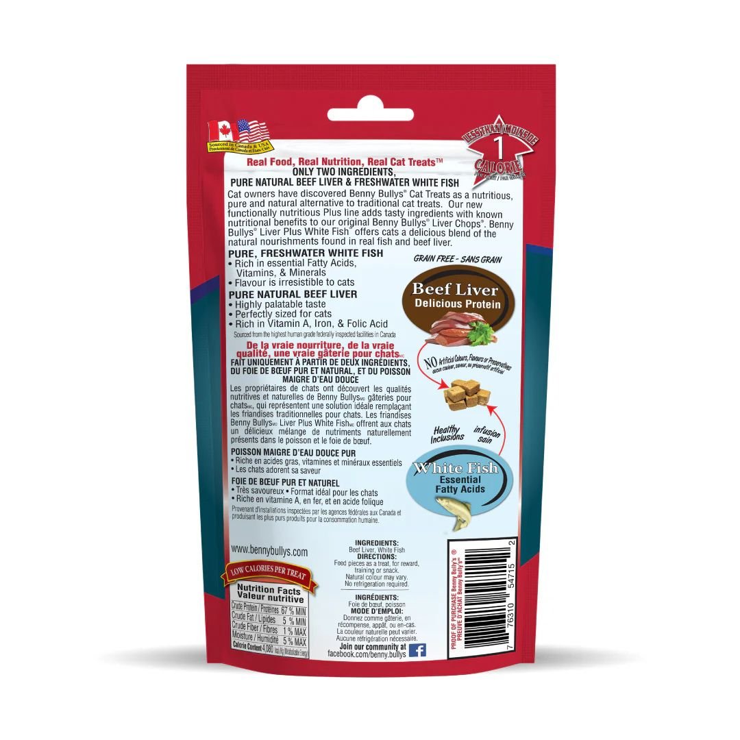 Benny Bully's Liver Plus Treats With Fish For Cats - Pets Drug Mart