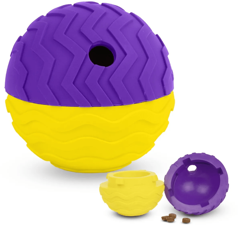 Brightkins Tough & Tumble 2-piece Large Texture Ball - Pets Drug Mart