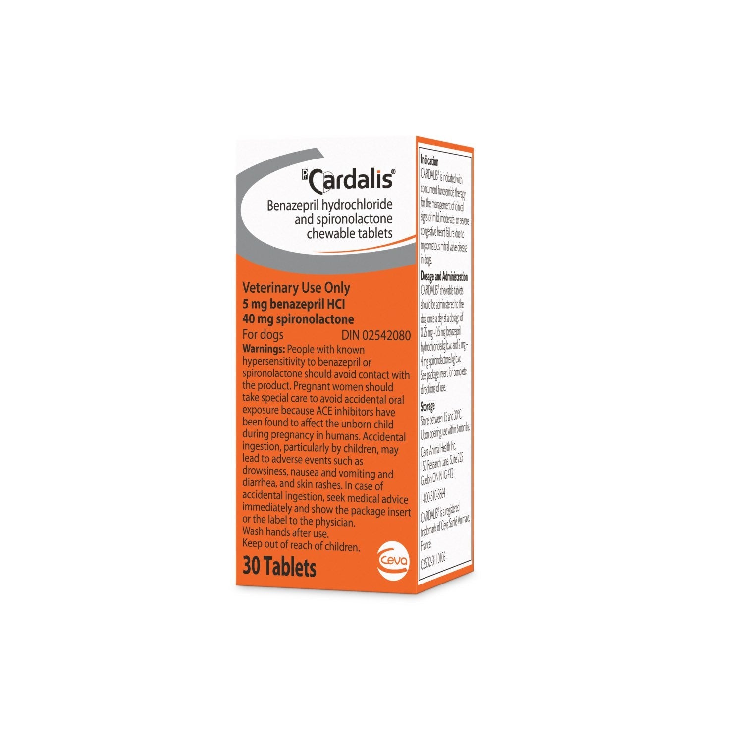 Cardalis (5 mg benazepril hydrochloride & 40 mg spironolactone) Chewable Tablets - Pets Drug Mart