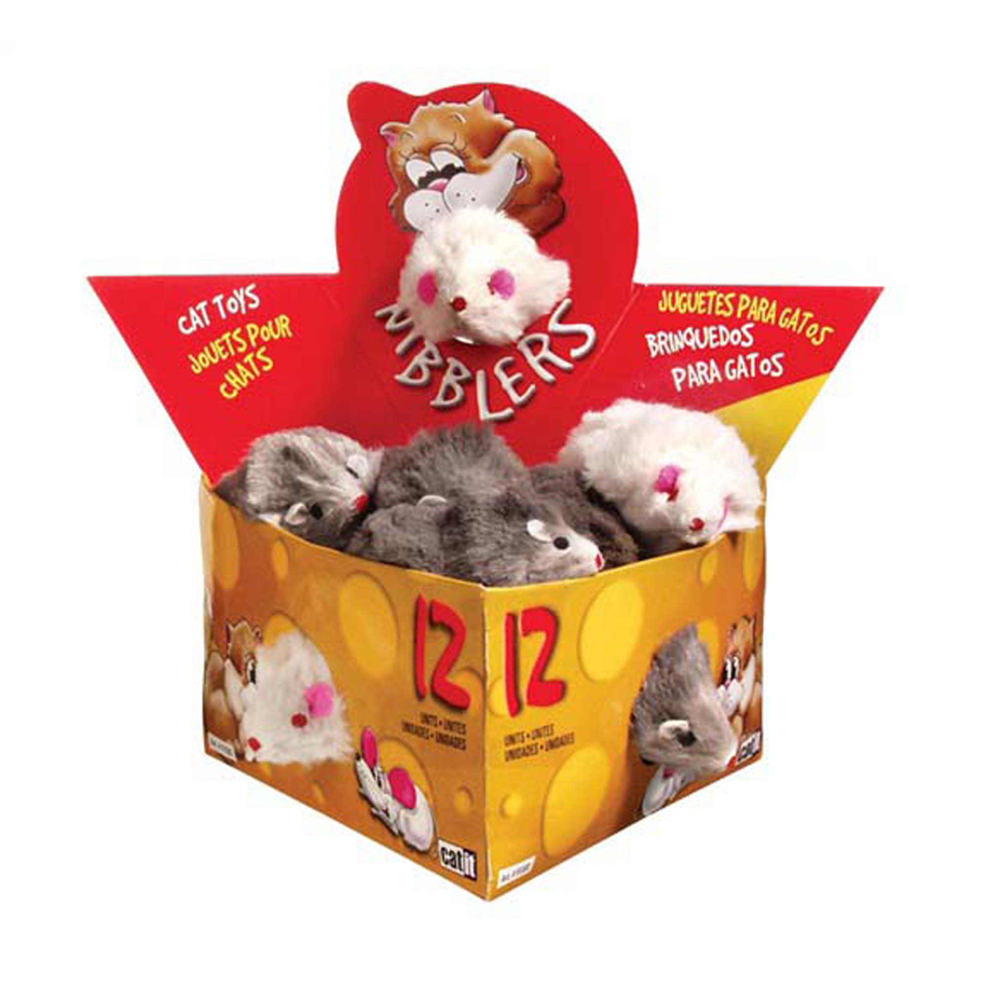 Catit Deluxe Fur Mouse Cat Toy 12 Pack - Pets Drug Mart