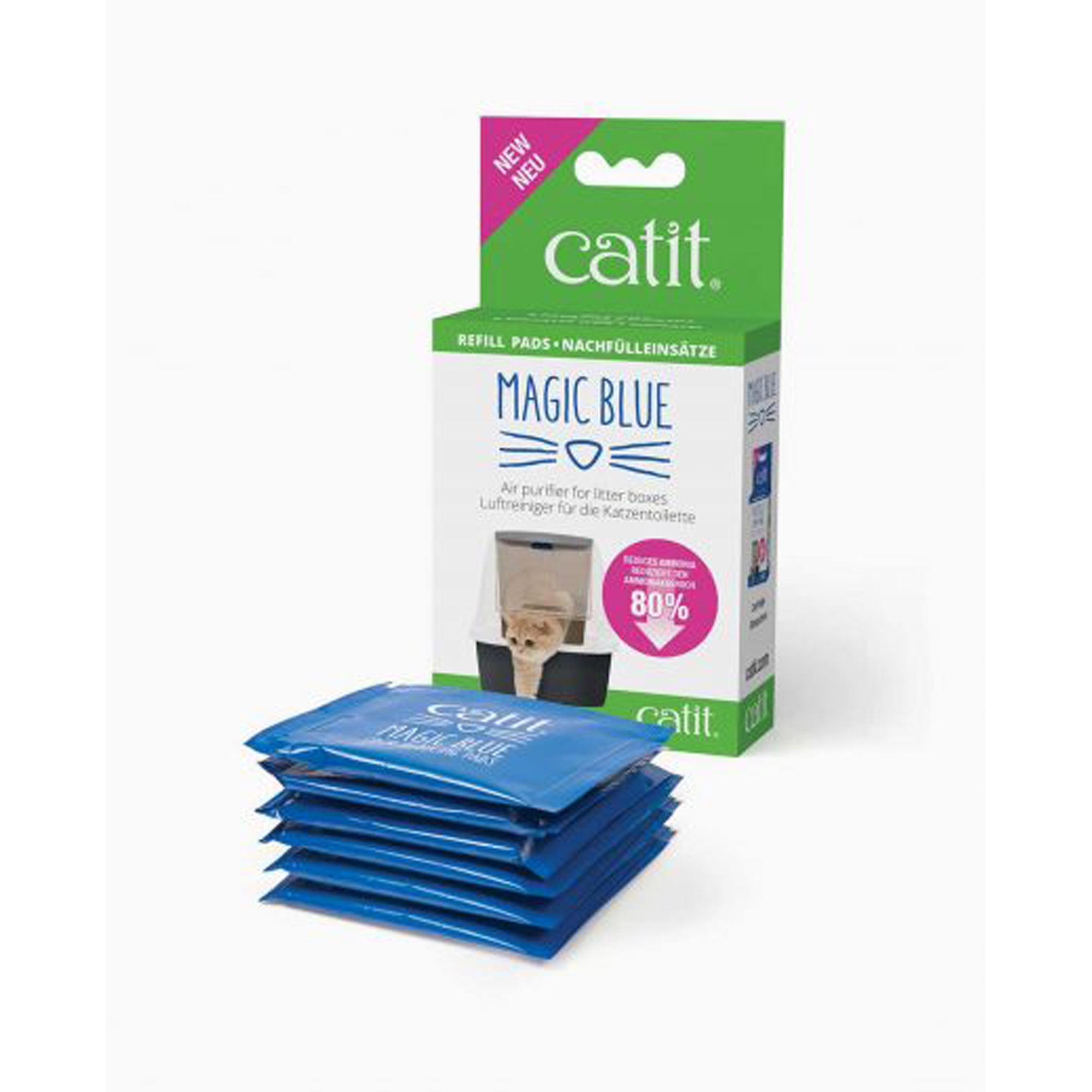 Catit Magic Blue Air Purifier Refill Pads 6 Count - Pets Drug Mart
