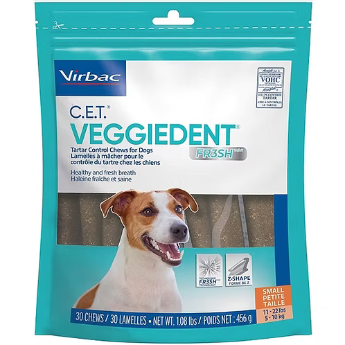 C.E.T VeggieDent FR3SH Tartar Control Chews for Dogs 30 Count - Pets Drug Mart