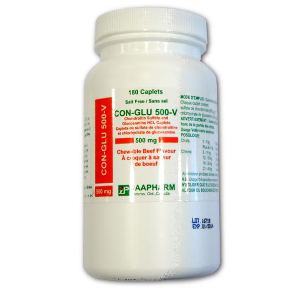 Con - Glu 500 - V Joint Health Supplement Chewable Beef Flavour Tablets - Pets Drug Mart