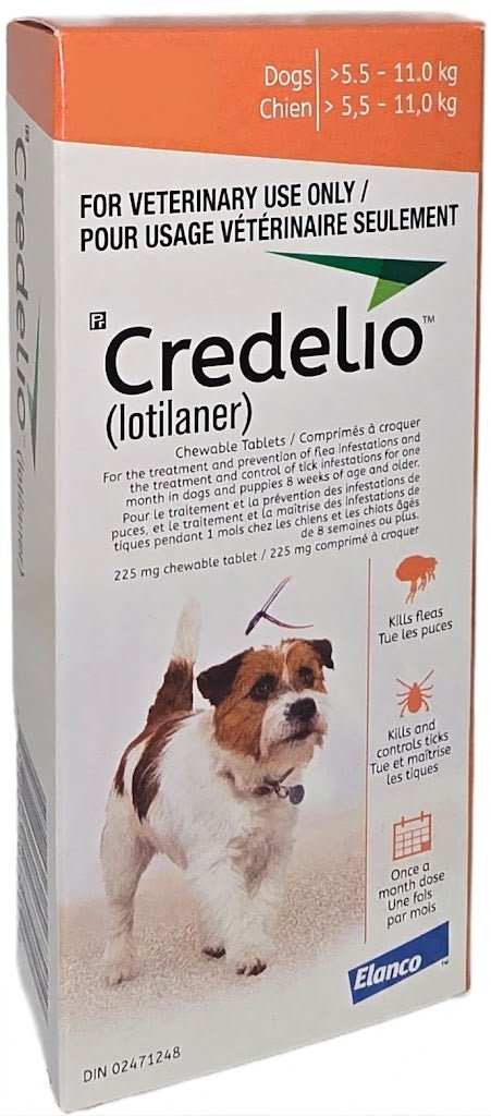Credelio (lotilaner) Chewable Tablet For Dogs 5.5 To 11 Kg (Orange) - Pets Drug Mart