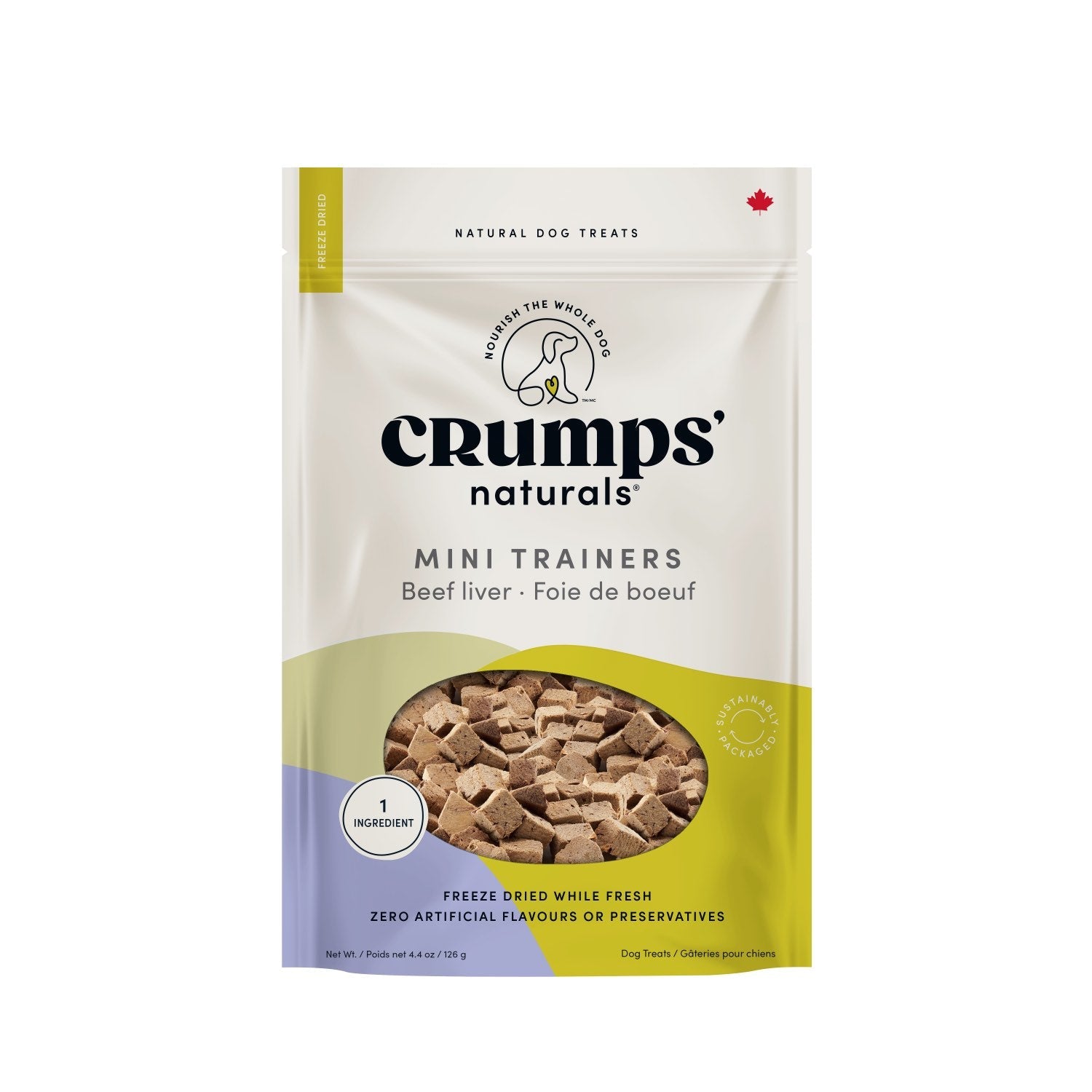 Crumps' Naturals Freeze Dried Beef Liver Mini Trainers for Dogs - Pets Drug Mart