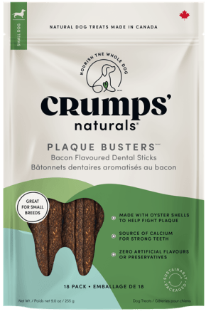 Crumps' Naturals Plaque Busters Bacon Dental Sticks - Pets Drug Mart