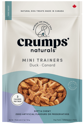 Crumps' Naturals Soft & Chewy Duck Mini Trainers for Dogs - Pets Drug Mart