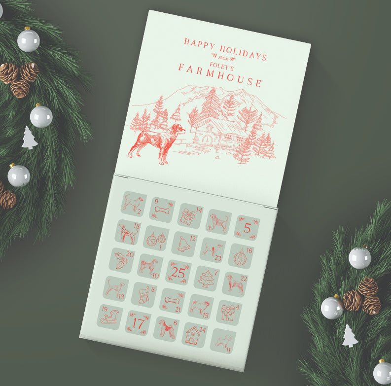 Farmhouse Artisana Dog Treat Holiday Advent Calendar - Pets Drug Mart