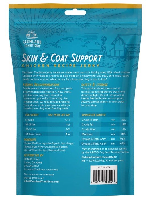 Farmland Traditions Simple Snacks Chicken Skin & Coat - Pets Drug Mart