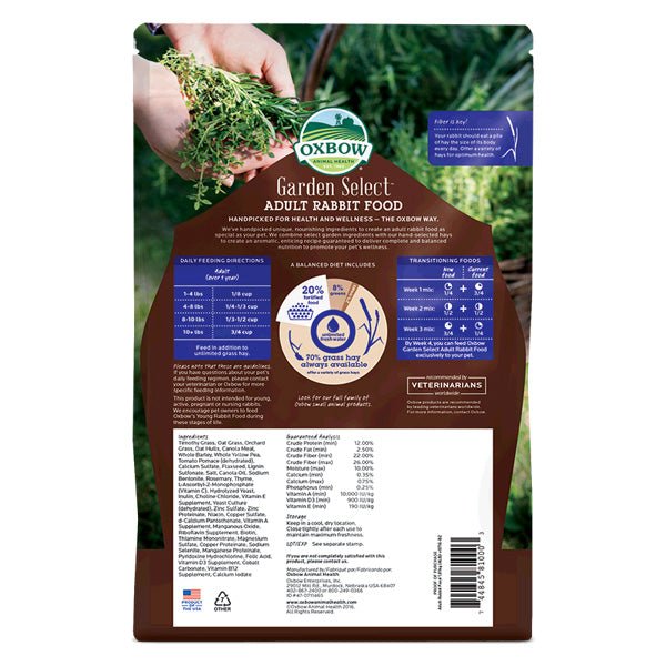Garden Select Adult Rabbit Food - Pets Drug Mart