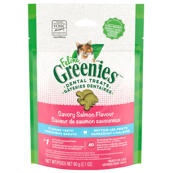 Greenies Savoury Salmon Flavour Dental Treats for Cats - Pets Drug Mart