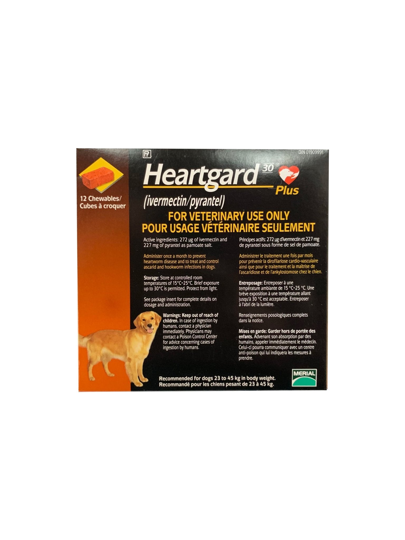 Heartgard Plus (ivermectin/pyrantel) For Dogs 23 To 45 Kg (Brown) - Pets Drug Mart