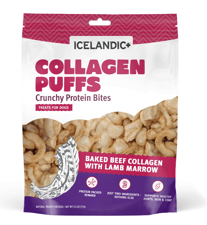 Icelandic+ Beef Collagen Puffs Treats For Dogs Baked Beef Collagen With Lamb Marrow - Pets Drug Mart