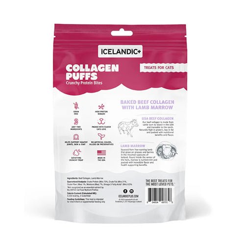 Icelandic+ Collagen Puffs Treats For Cats With Marrow - Pets Drug Mart