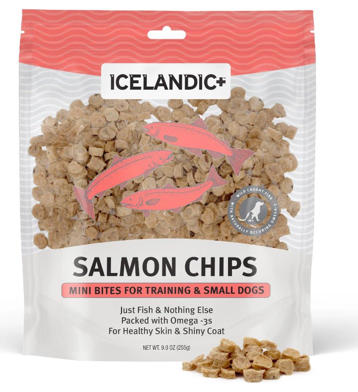 Icelandic+ Salmon Chips Mini Treats For Dogs - Pets Drug Mart