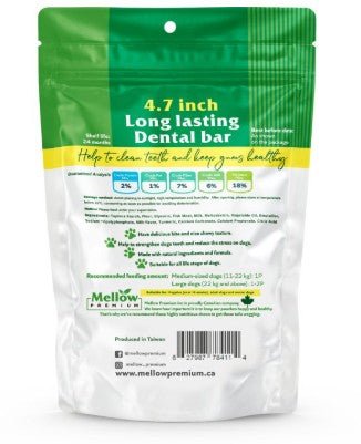 Mellow Premium Long-Lasting Milk and Turmeric Dental Stick - Pets Drug Mart