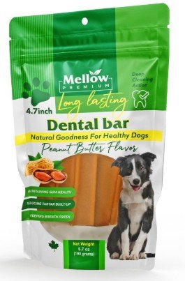 Mellow Premium Long-Lasting Peanut Butter Dental Stick - Pets Drug Mart