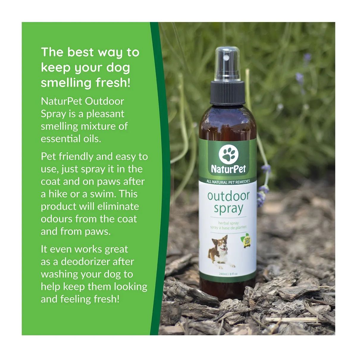 NaturPet Outdoor Deodorizer Spray For Dogs - Pets Drug Mart