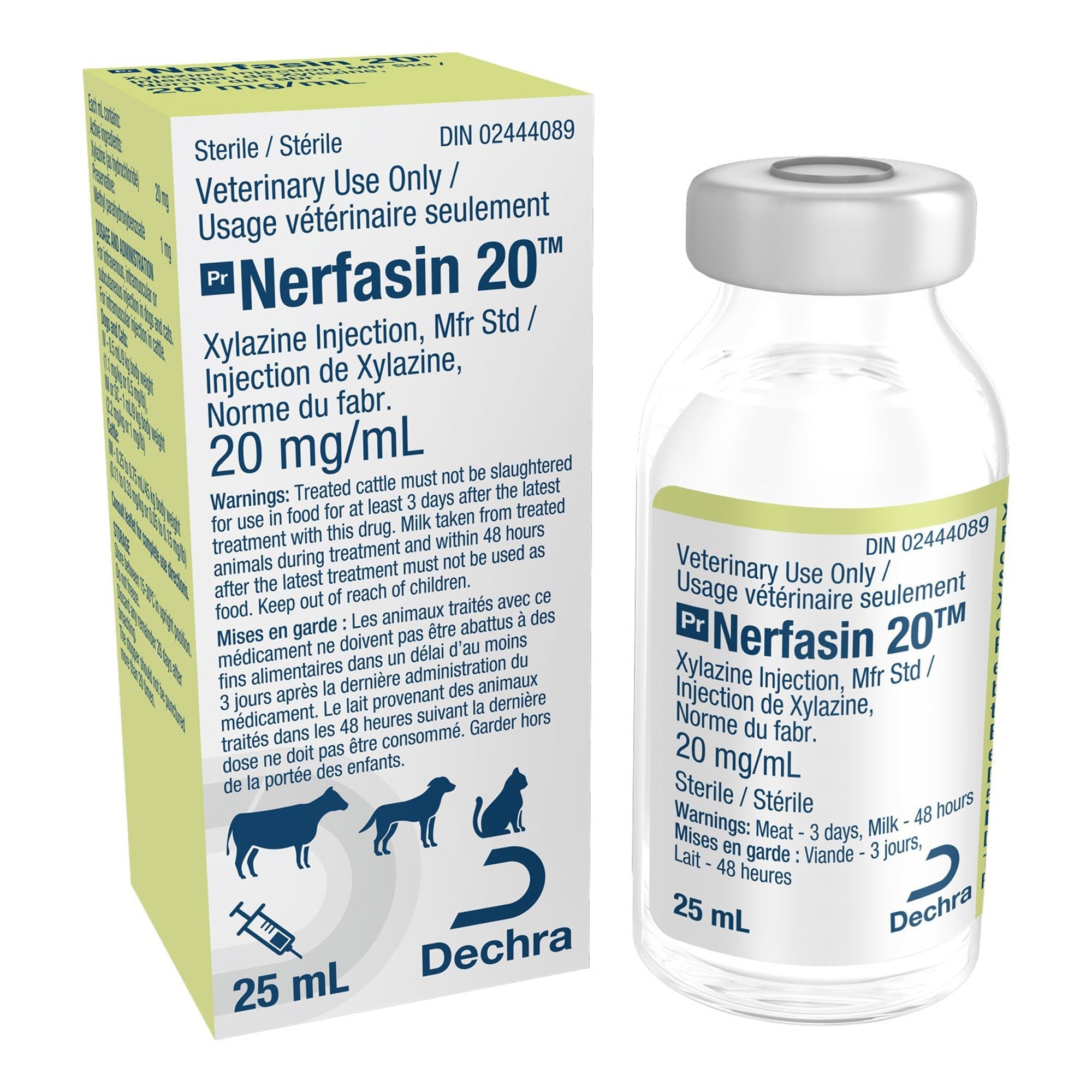 Nerfasin 100 (xylazine) 100 mg/mL Injectable - Pets Drug Mart
