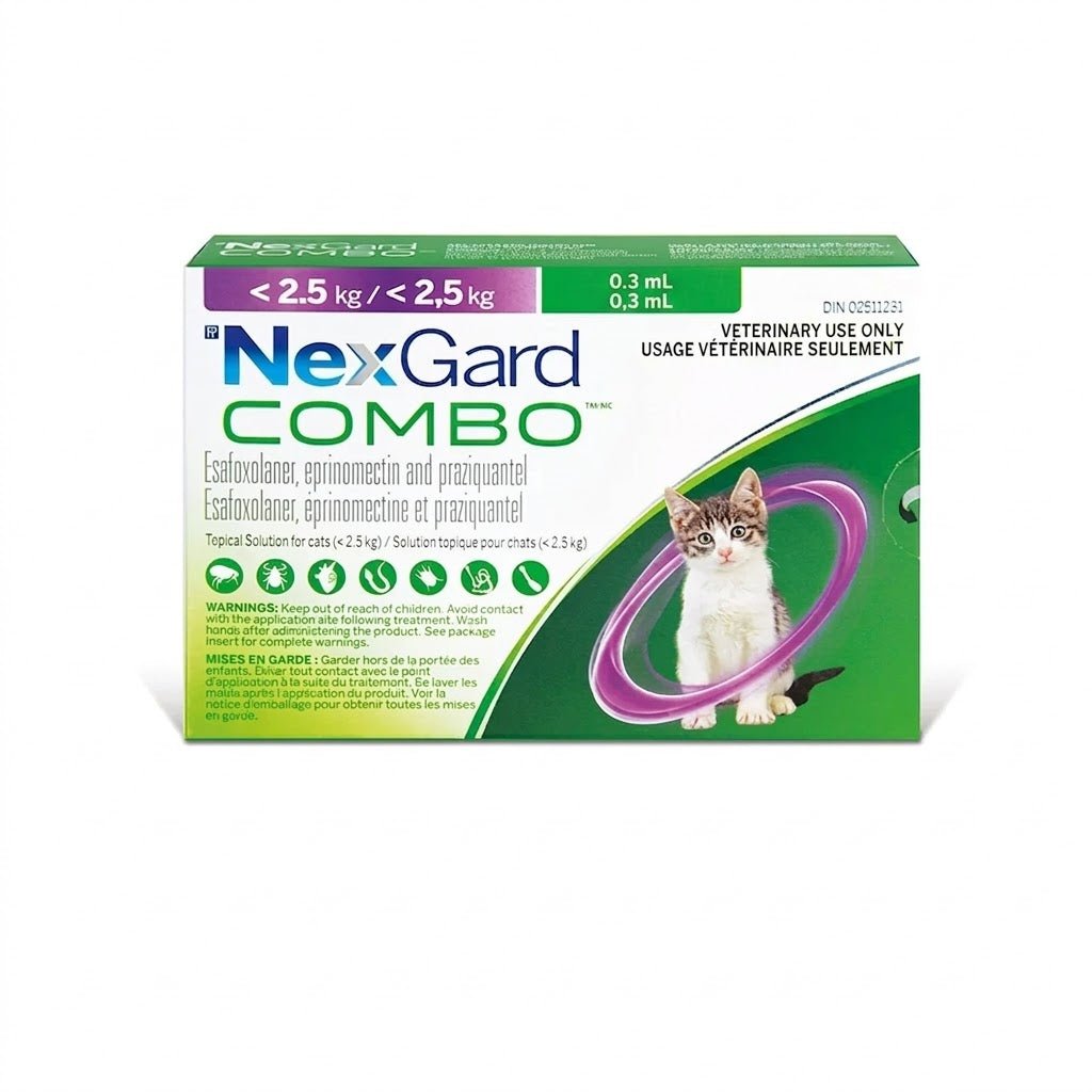 NexGard Combo Topical For Cats below 2.5 Kg (Purple) - Pets Drug Mart
