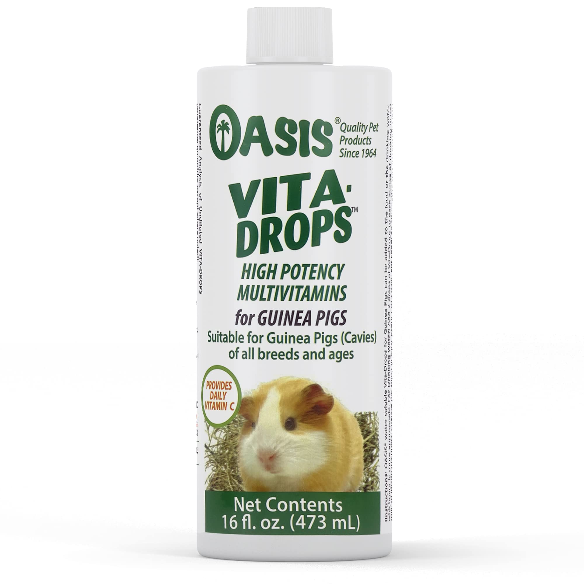 Oasis Vita Drops High Potency Daily Multivitamins For Guinea Pigs - Pets Drug Mart