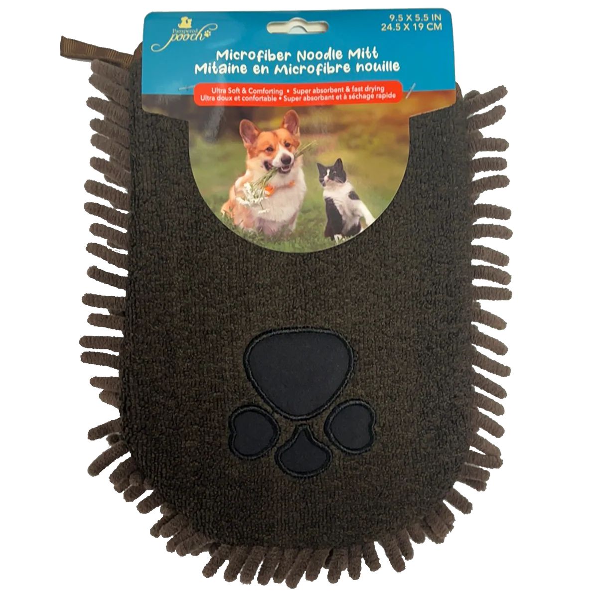 Pampered Pooch Microfiber Noodle Mitt - Pets Drug Mart