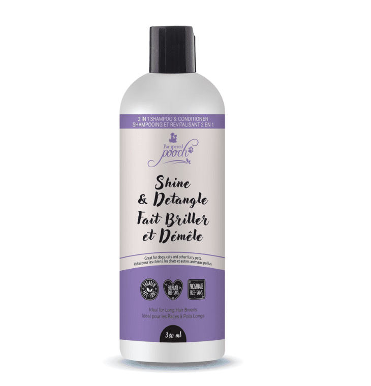 Pampered Pooch Shine & Detangle Shampoo - Pets Drug Mart