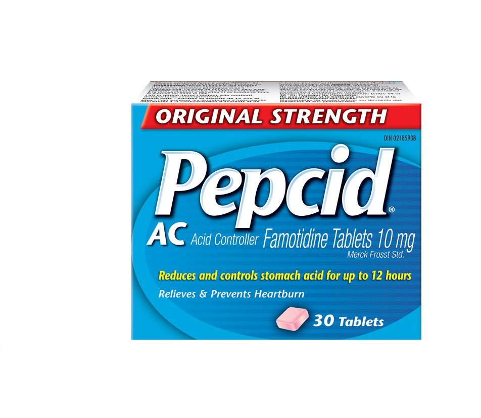 Pepcid AC Original Strength Acid Reducer Tablets With 10 mg Famotidine 30 Count - Pets Drug Mart