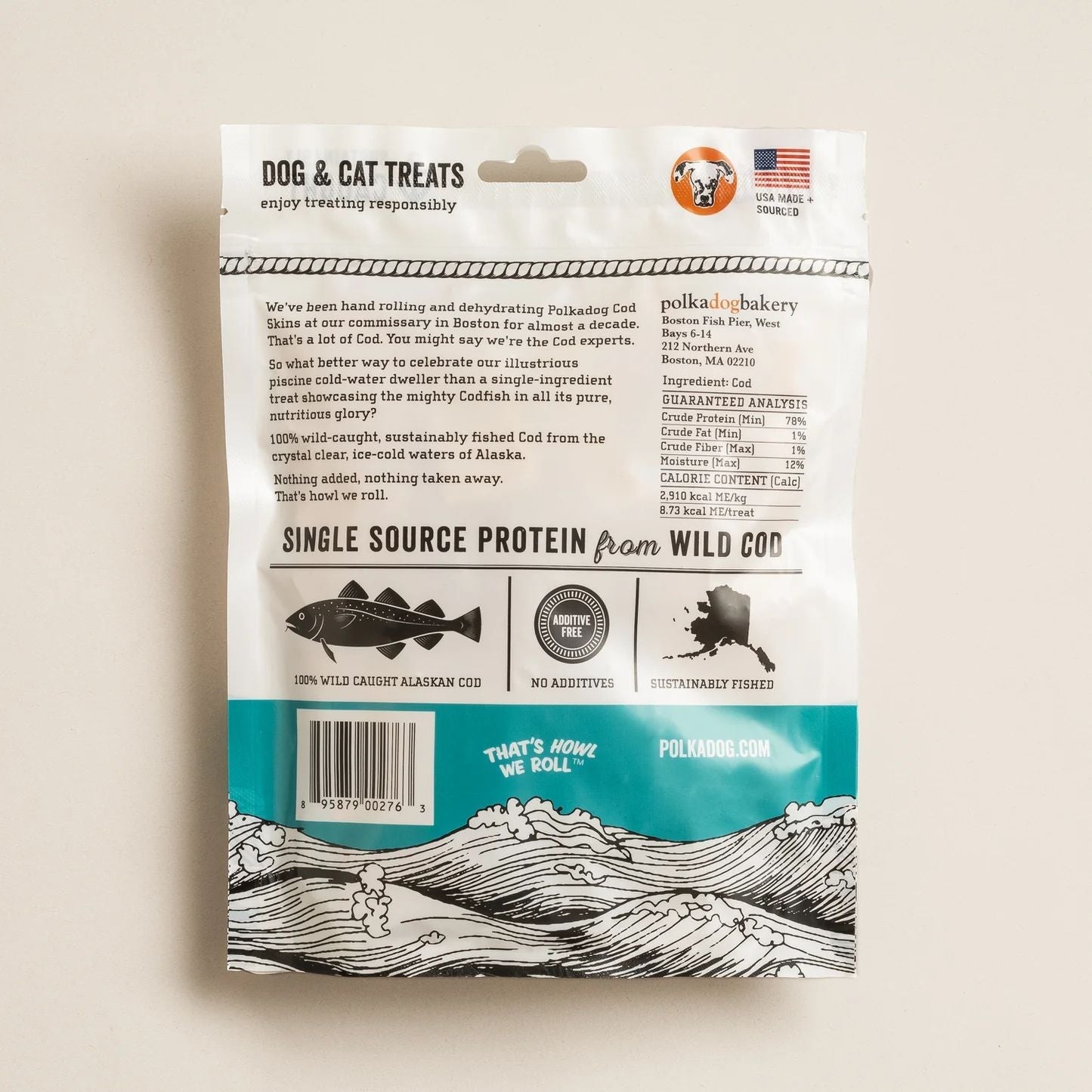 Polkadog Alaskan Cod Chips Treats For Dogs & Cats - Pets Drug Mart