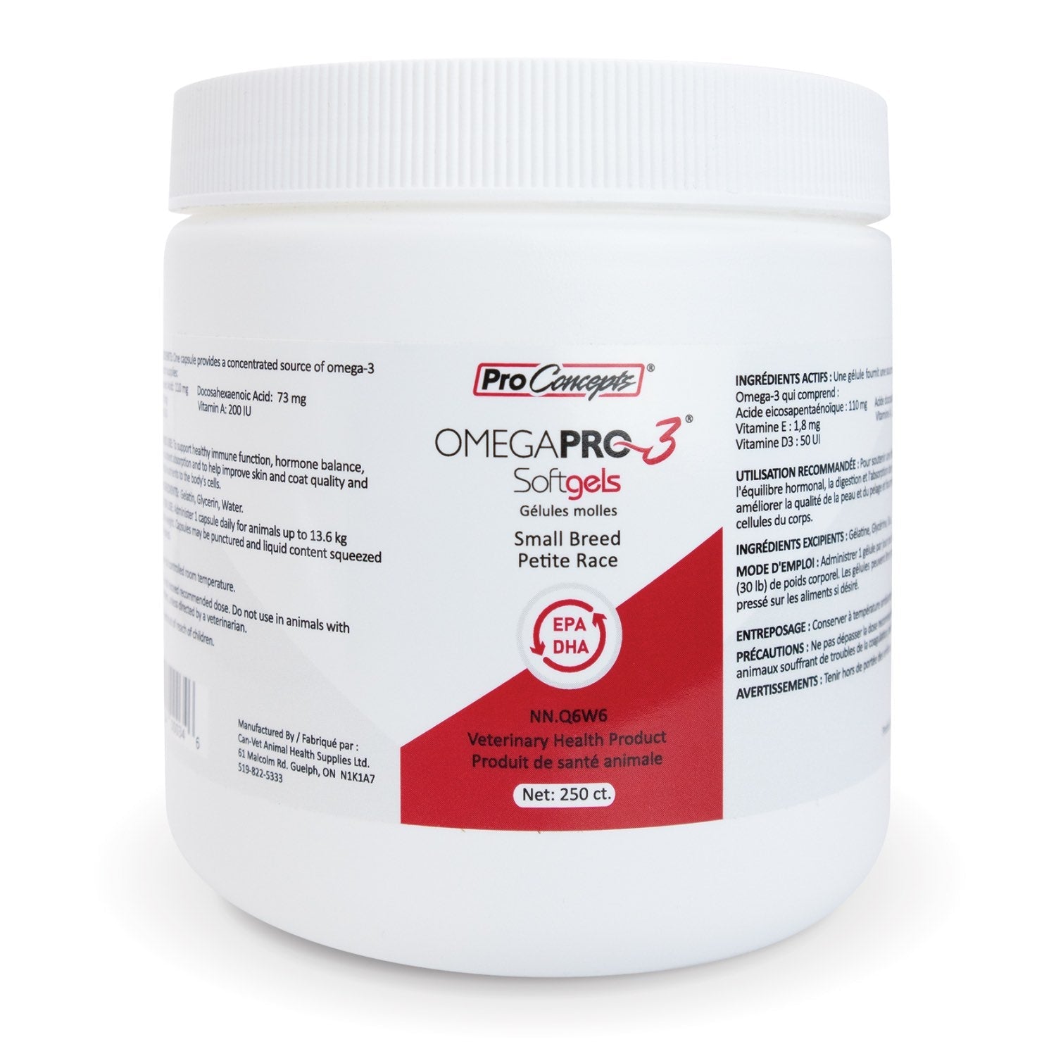 ProConcepts OmegaPro - 3 Softgels Small Breed (183 mg) - Pets Drug Mart