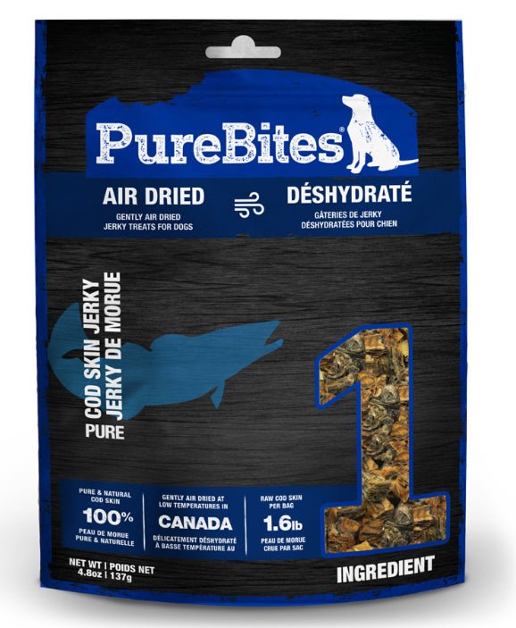 PureBites Air Dried Cod Skin Jerky For Dogs - Pets Drug Mart