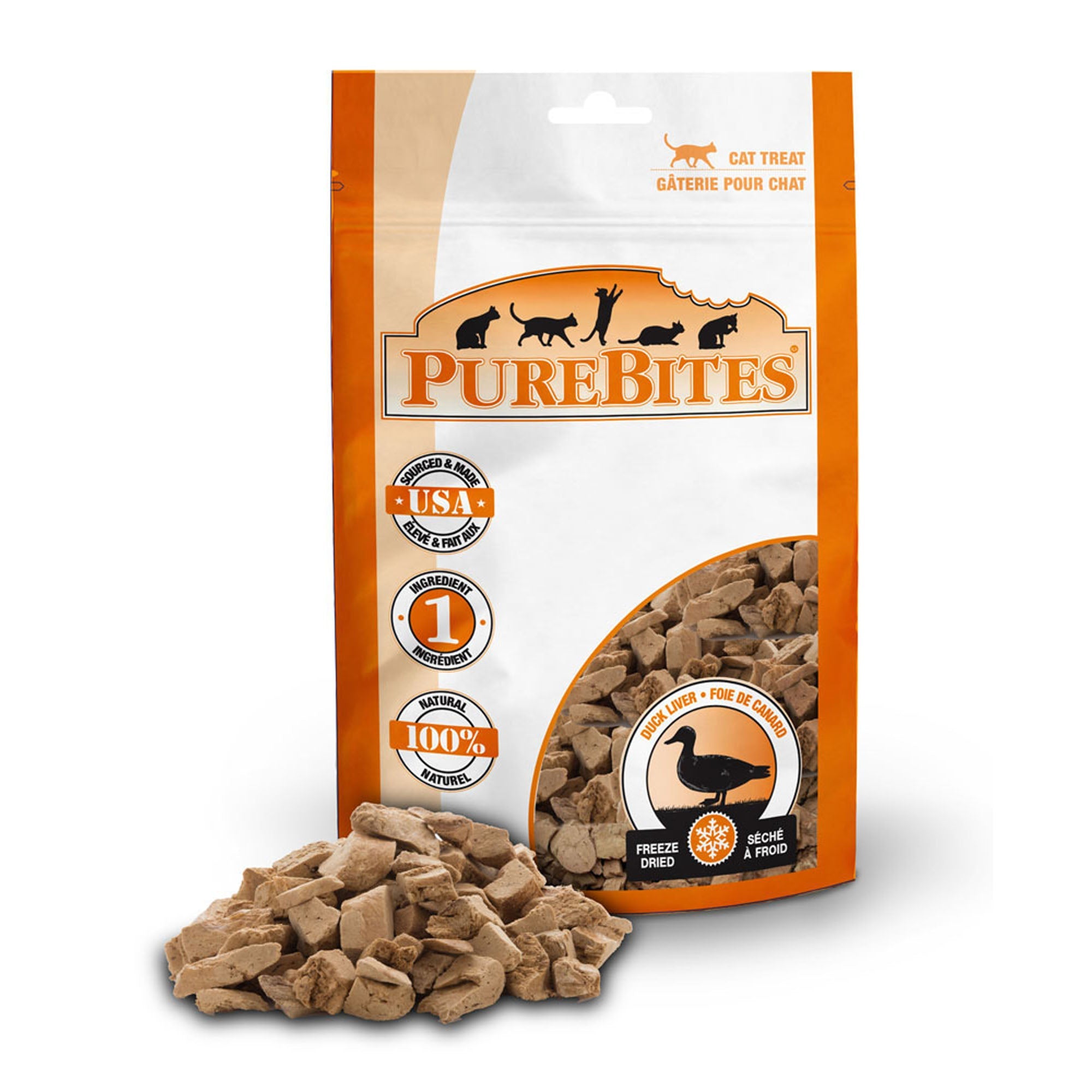 PureBites Freeze Dried Treats Duck Liver For Cats - Pets Drug Mart