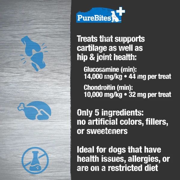 PureBites PLUS Freeze - Dried Hip & Joint Formula Treats for Dogs - Pets Drug Mart