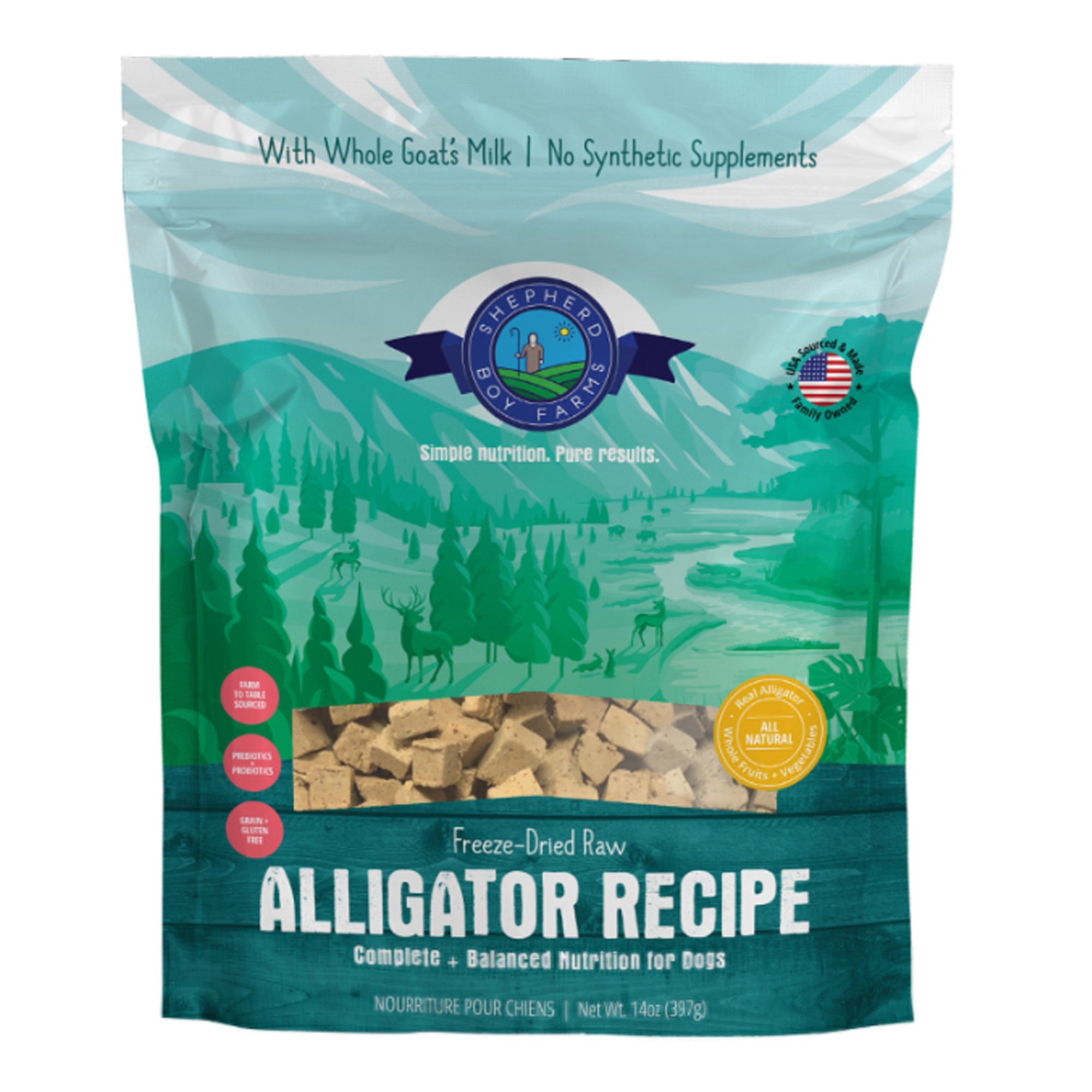 Shepherd Boy Farms Freeze Dried Raw Alligator Recipe For Dogs - Pets Drug Mart