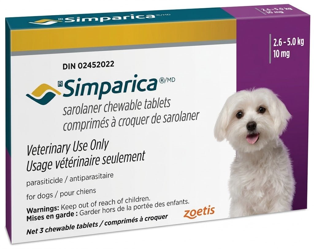 Simparica Chewable Tablet For Dogs 2.6 To 5 Kg (Purple) - Pets Drug Mart