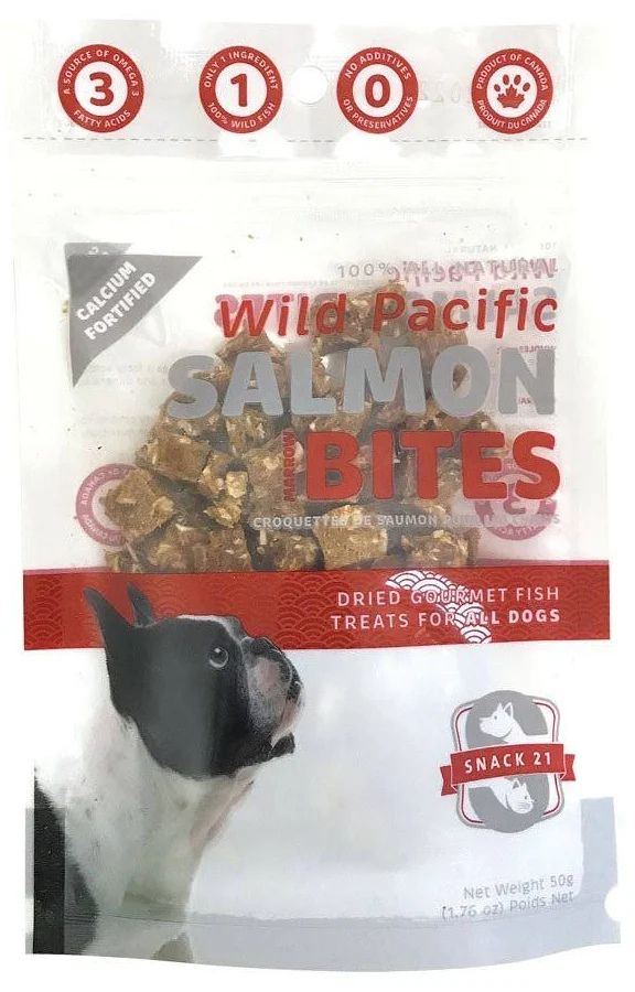 Snack21 Wild Pacific Salmon Marrow Bites for Dogs - Pets Drug Mart