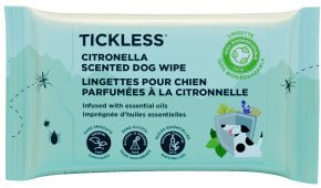 Tickless Citronella Scented Dog Wipe - Pets Drug Mart