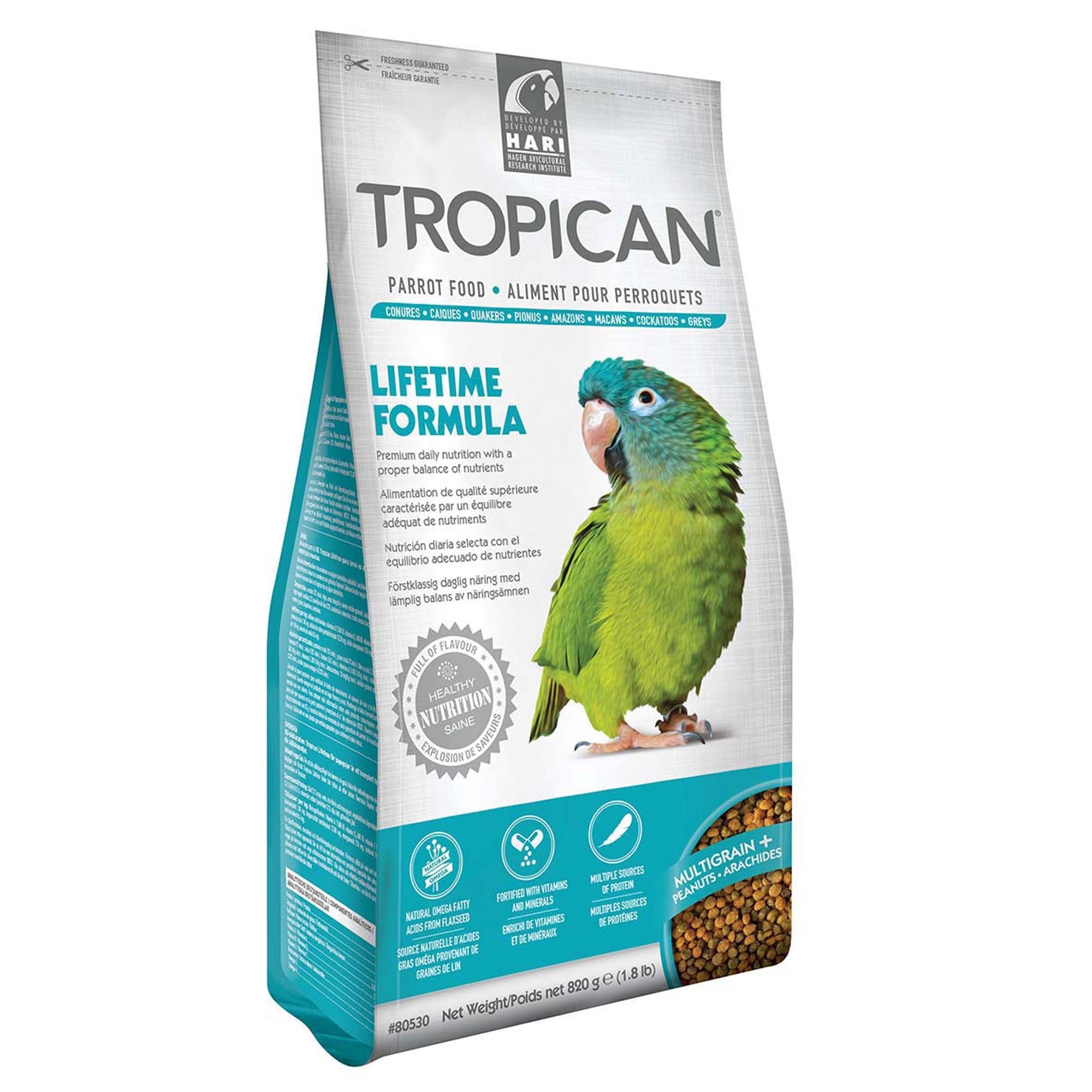 Tropican Lifetime Formula Parrot Food - Pets Drug Mart