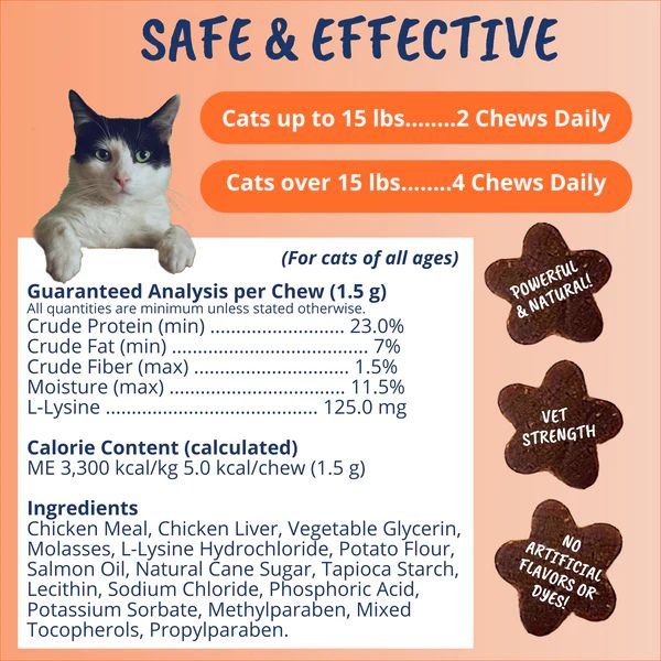 Under The Weather L - Lysine Soft Chews for Cat - Pets Drug Mart