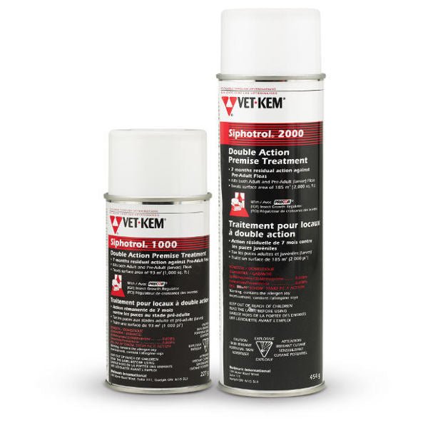 Vet - Kem Siphotrol 1000 Double Action Premise Flea Prevention Spray - Pets Drug Mart