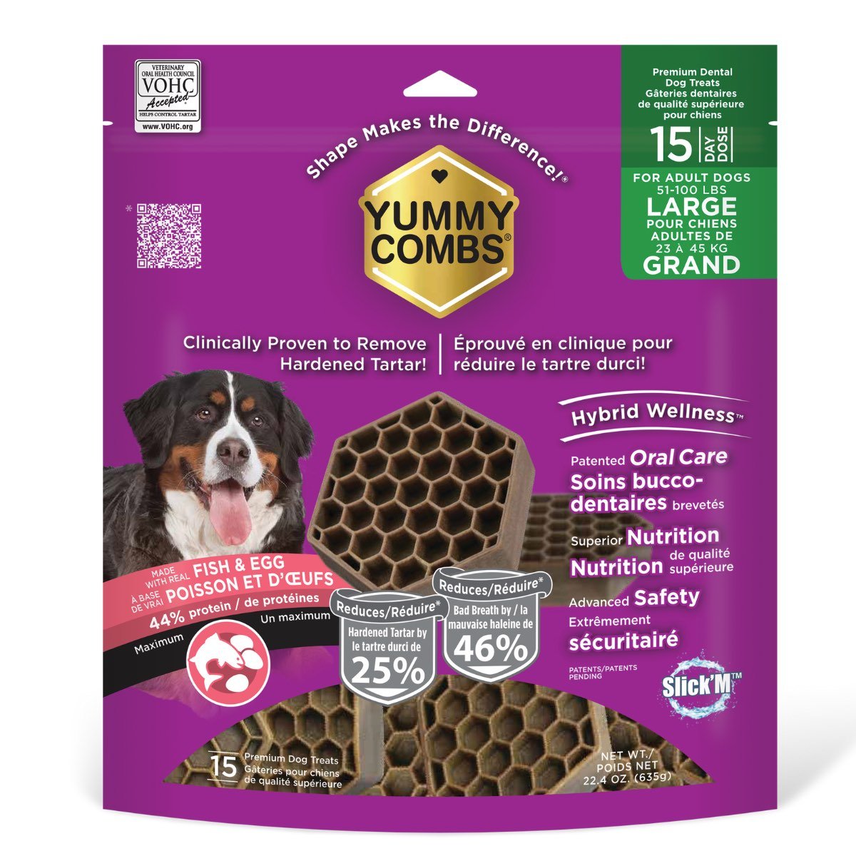 Yummy Combs Fish & Egg Flavoured Flossing Dental Treats - Pets Drug Mart