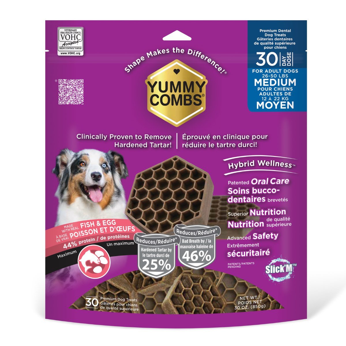 Yummy Combs Fish & Egg Flavoured Flossing Dental Treats - Pets Drug Mart
