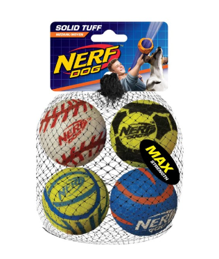122892_Dogs_Nerf Dog Solid Tuff Sports Ball_Pack of 4